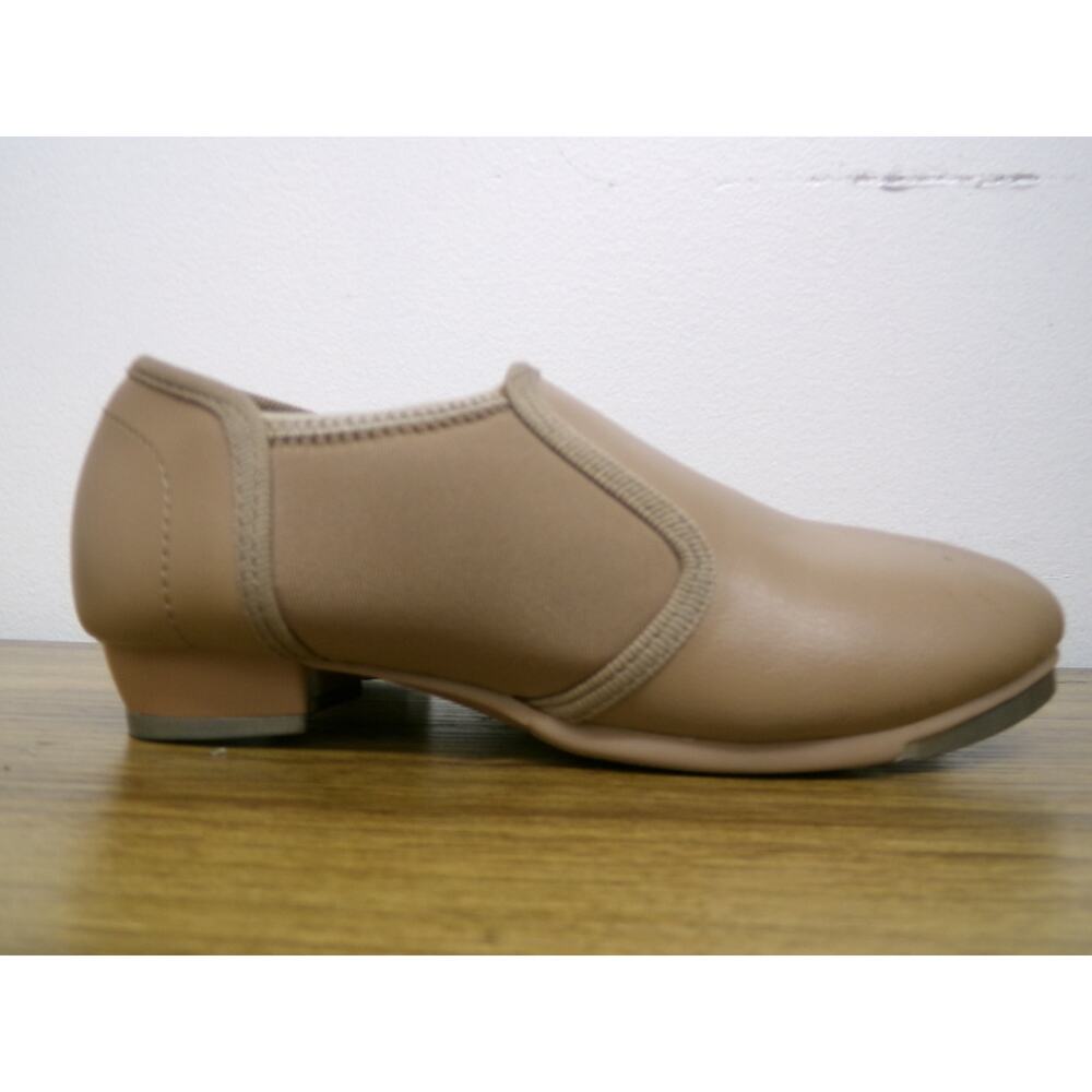 Dance Slip On Tap Shoes Danz N Motion 951 Kids 12M Tan Gently Used